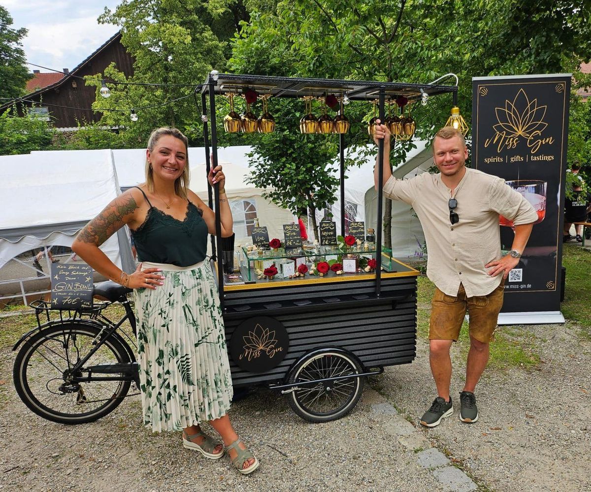 Das mobile Gin Bike von Miss Gin